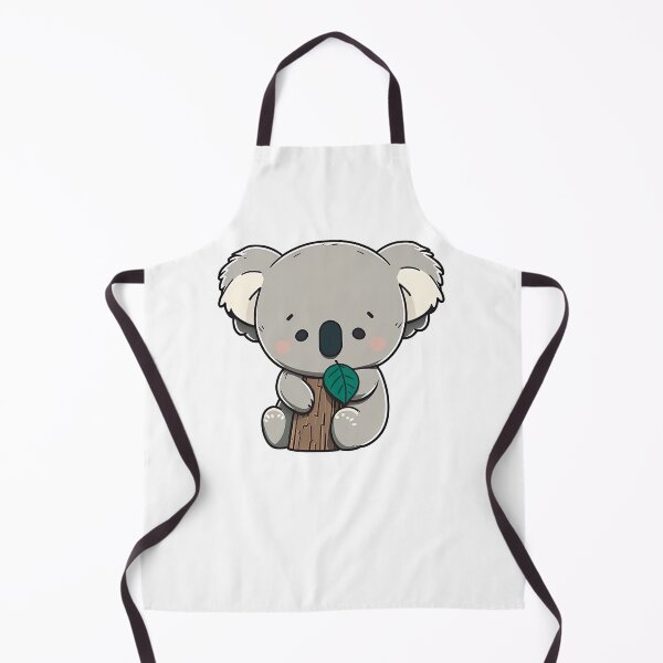 Item preview, Cute Koala Kawaii Chibi Eating Leaf Hand Drawn Illustration designed and sold by Cutepix.