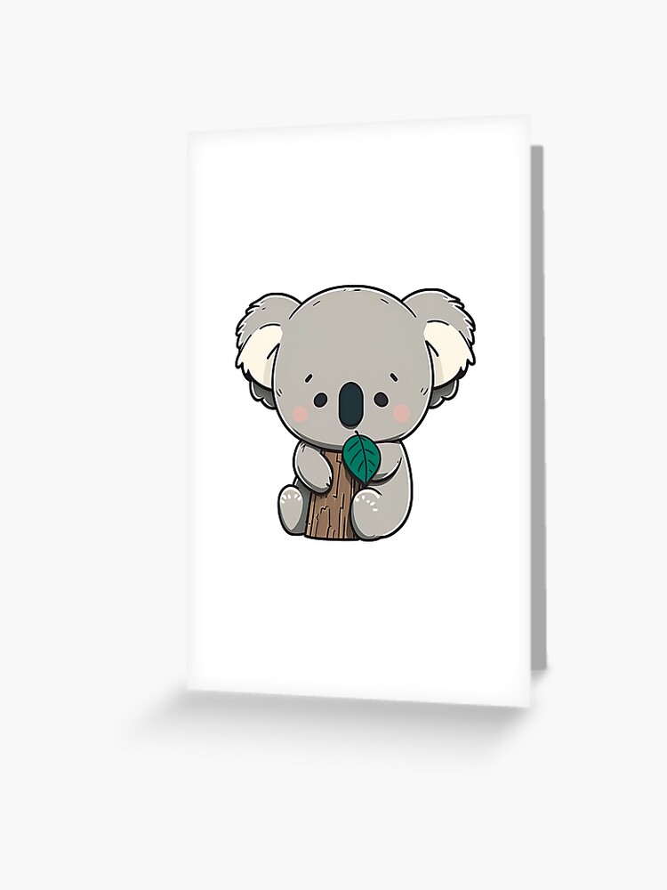 Cute Panda Kawaii Chibi Hand drawn Illustration | Greeting Card