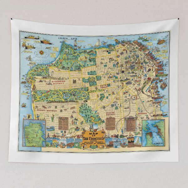 Item preview, Illustrated Map of San Francisco 1927 designed and sold by Daniel Hagerman.