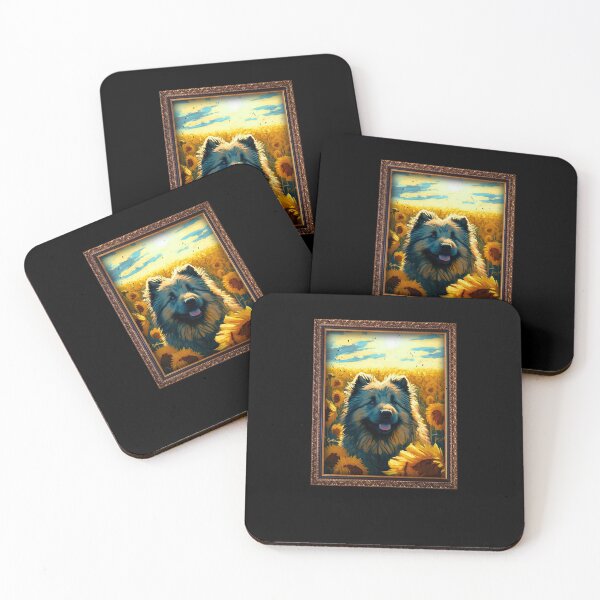 Item preview, Caucasian Shepherd Sunflower Painting Adorable Dog designed and sold by rafaeltto.