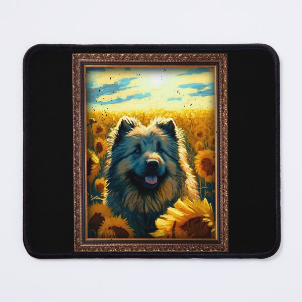 Item preview, Caucasian Shepherd Sunflower Painting Adorable Dog designed and sold by rafaeltto.