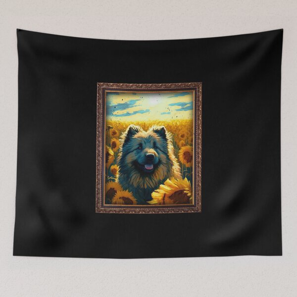 Item preview, Caucasian Shepherd Sunflower Painting Adorable Dog designed and sold by rafaeltto.