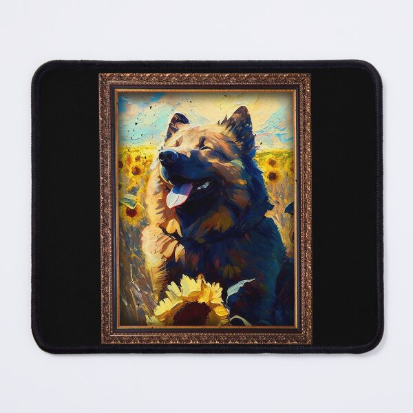 Item preview, Caucasian Shepherd Sunflower Painting Adorable Dog designed and sold by rafaeltto.