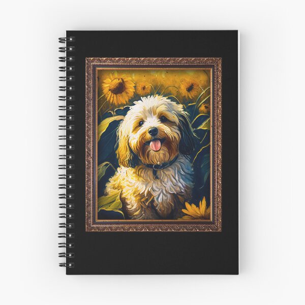 Item preview, Cavachon Sunflower Painting Adorable Dog designed and sold by rafaeltto.
