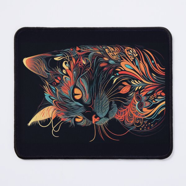 Item preview, Boho Cat 173 Abstract Art Print Painting Wall Decor designed and sold by winterkitty88.