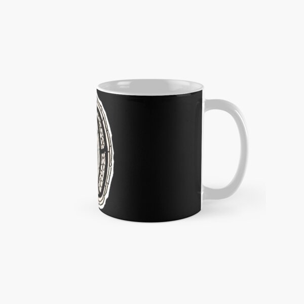 Upper case black and white alphabet Letter D Classic Mug