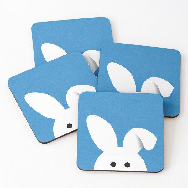Item preview, Curious Rabbit - Easter Bunny - Blue designed and sold by WonderWhat.