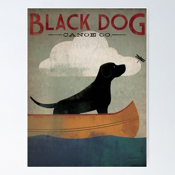 Item preview, Black Dog Canoe  designed and sold by johnjerniga.