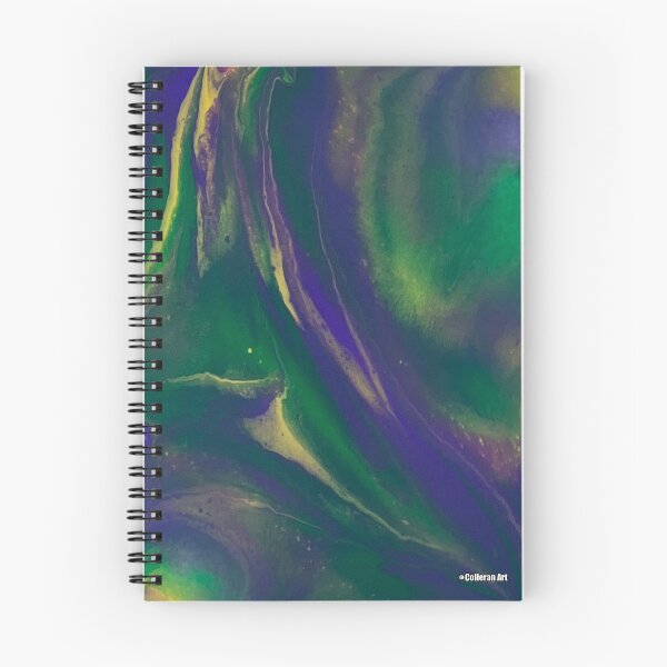 Item preview, Northern Lights Spiral Notebook  designed and sold by colleranart.
