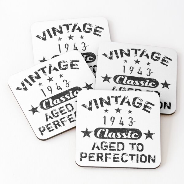 Item preview, Vintage 1943 80th Birthday For Men designed and sold by thepixelgarden.