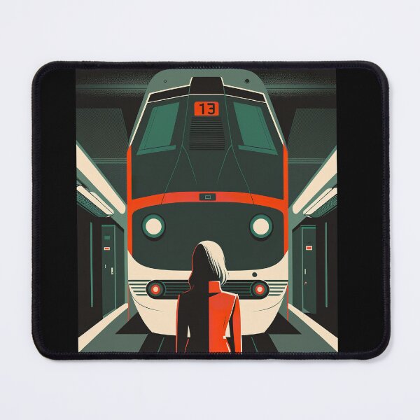 Item preview, A train station at night designed and sold by Paintograma.