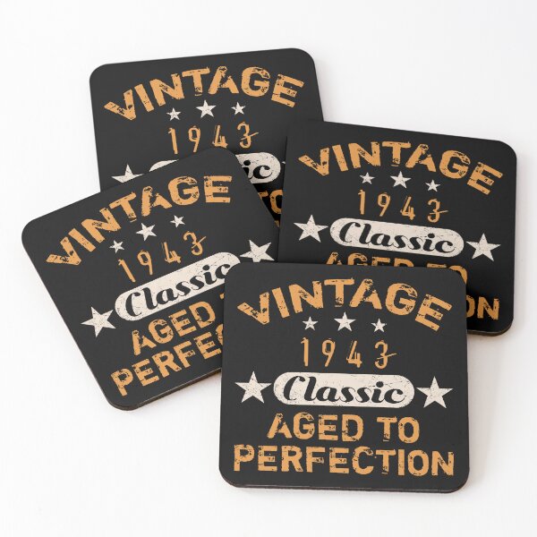 Item preview, Vintage 1943 80th Birthday For Men designed and sold by thepixelgarden.