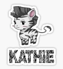 Zebra Kathie Sticker