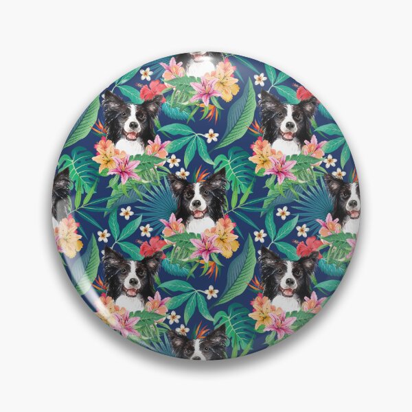 Item preview, Tropical Black White Border Collie 2 designed and sold by lulupetart.
