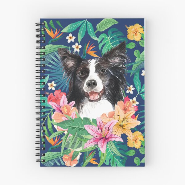 Item preview, Tropical Black White Border Collie 2 designed and sold by lulupetart.