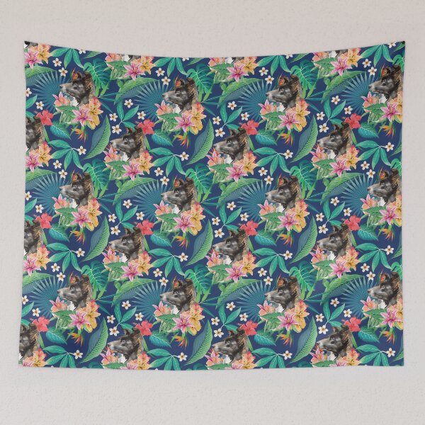Item preview, Tropical Black White Border Collie 3 designed and sold by lulupetart.