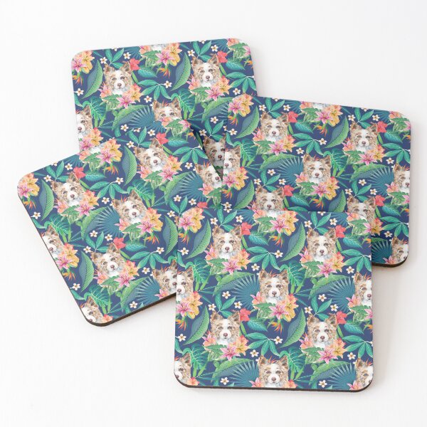 Item preview, Tropical Red Merle Border Collie 4 designed and sold by lulupetart.