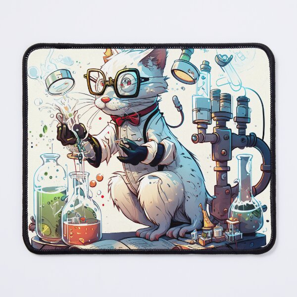 Item preview, Furry little Einstein: the Scientist Cat design designed and sold by Abdul Rafay Saleem.