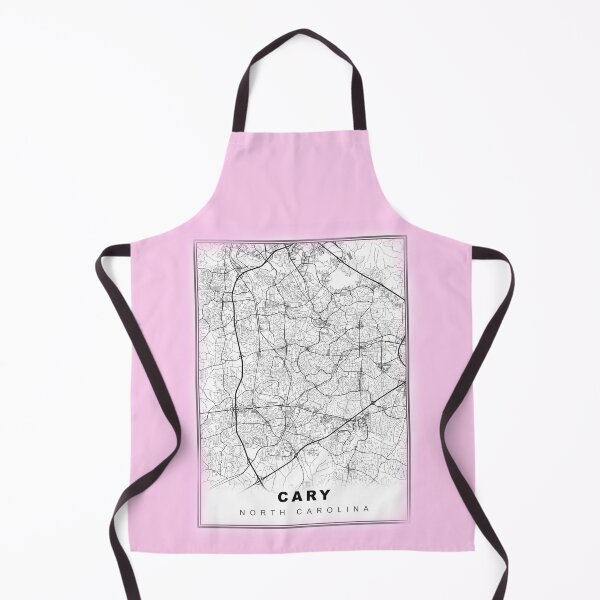 Item preview, Minimalist Pastel Pink Cary Map designed and sold by Tamas Das.