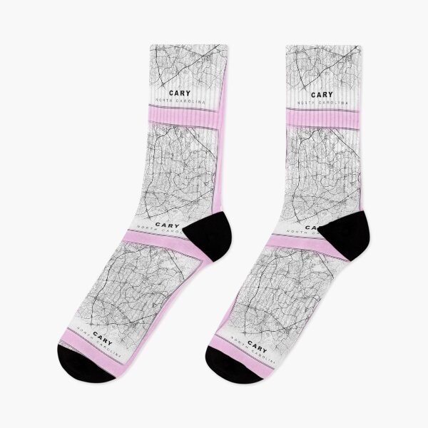 Item preview, Minimalist Pastel Pink Cary Map designed and sold by Tamas Das.