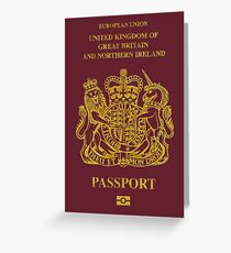 NDVH EU UK Passport Greeting Card
