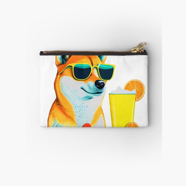 Item preview, Funny Shiba Inu Design Sticker Dog Tropical Summer Vacay Mode Vacation designed and sold by reddrive88.
