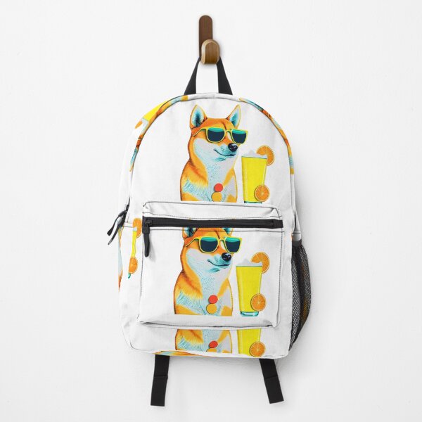 Item preview, Funny Shiba Inu Design Sticker Dog Tropical Summer Vacay Mode Vacation designed and sold by reddrive88.