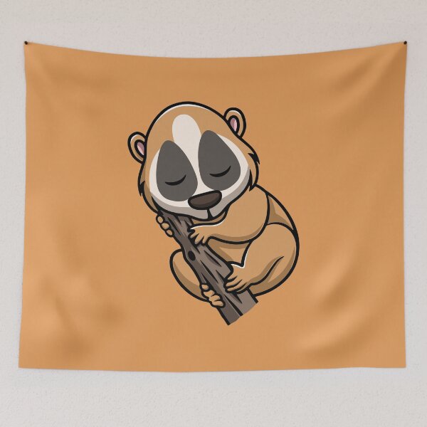 Item preview, Cute Slow Loris Sleeping designed and sold by cubbone.