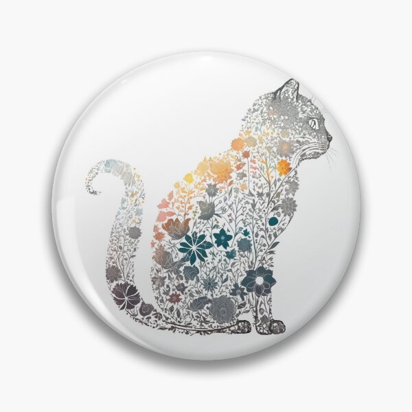 Item preview, gato flor designed and sold by CustomPrintHub.