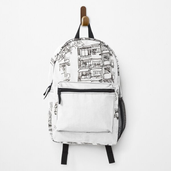 Item preview, Retro Apartments River Valley, Singapore, ink and wash designed and sold by Almondtree.