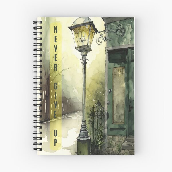 Item preview, Never Give Up Quote Modern Illustration designed and sold by ArtfulAmbitions.