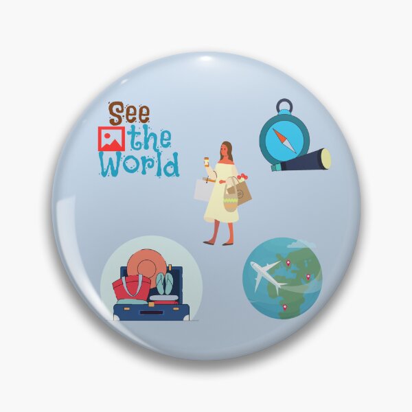 Item preview, Travel Stickers Pack – Aesthetic Travel Design designed and sold by GalleryNora.