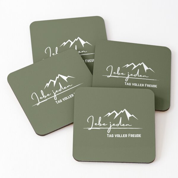 Item preview, Lebe jeden Tag voller Freude - "Live Every Day with Joy" Inspirational Typography Design designed and sold by RM-Journey.