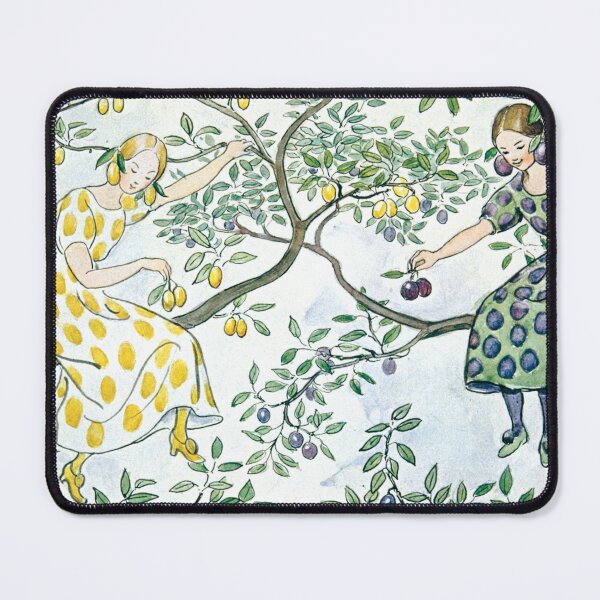 Item preview, Vintage Fairytale Scene with Two Girls in a Tree designed and sold by LaCaDesigns.