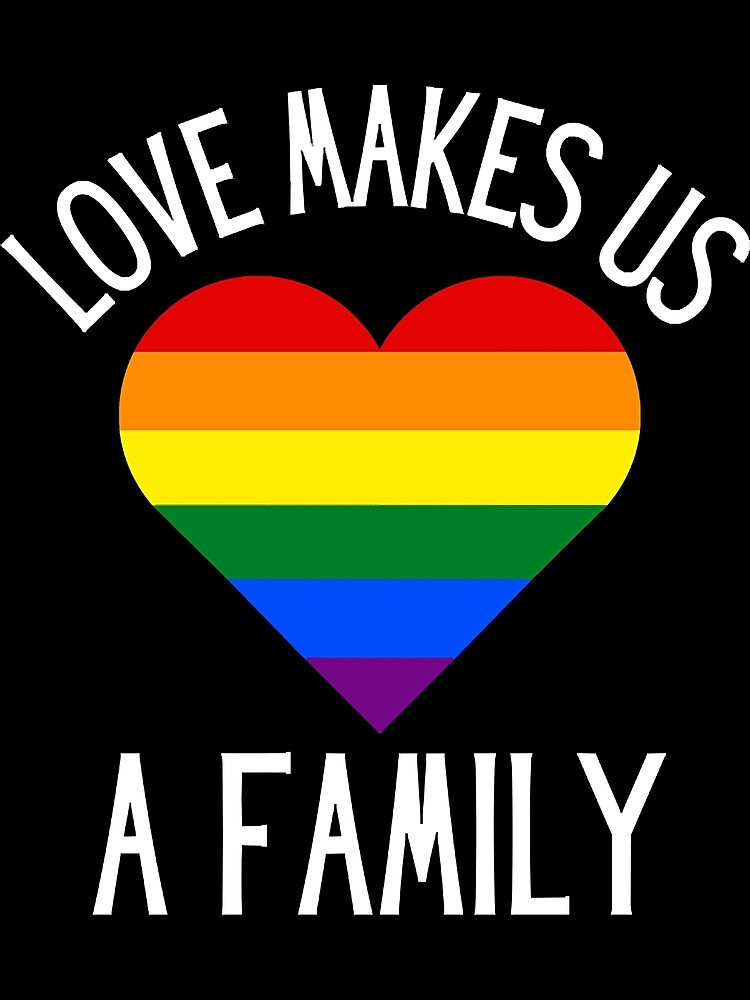 Love Makes a Family Canvas (Heart Design)