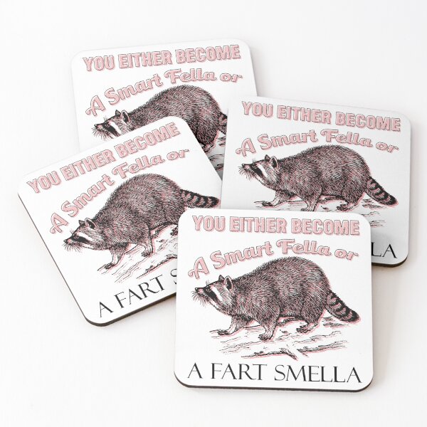 Item preview, Raccoon Smart Fella Fart Smella designed and sold by Jada Kovacek.