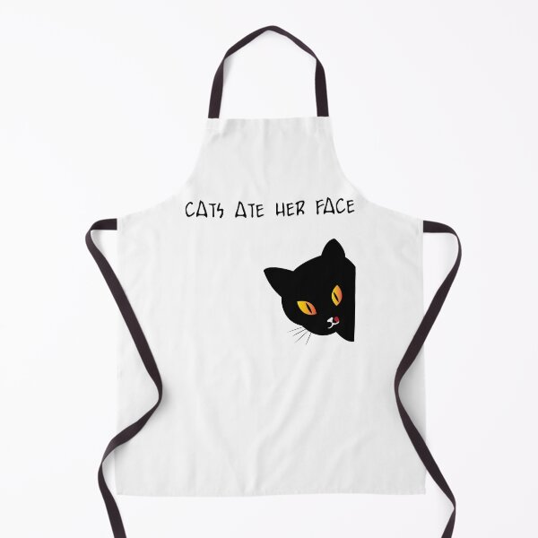 Item preview, CATS ATE HER FACE BLACK TEXT designed and sold by 007leon.