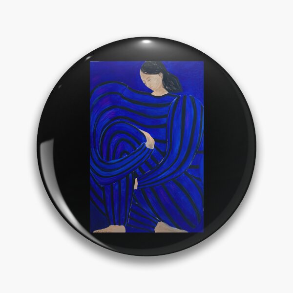 Artikelvorschau, Blaues Kleid mit schwarzen Streifen entworfen und verkauft von StiffThriftshop.