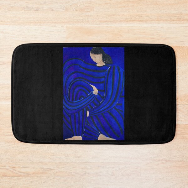 Item preview, Blue dress black stripe designed and sold by StiffThriftshop.