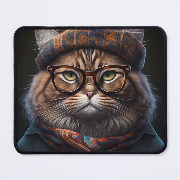Item preview, Hipster Cat designed and sold by AgitProPrints.