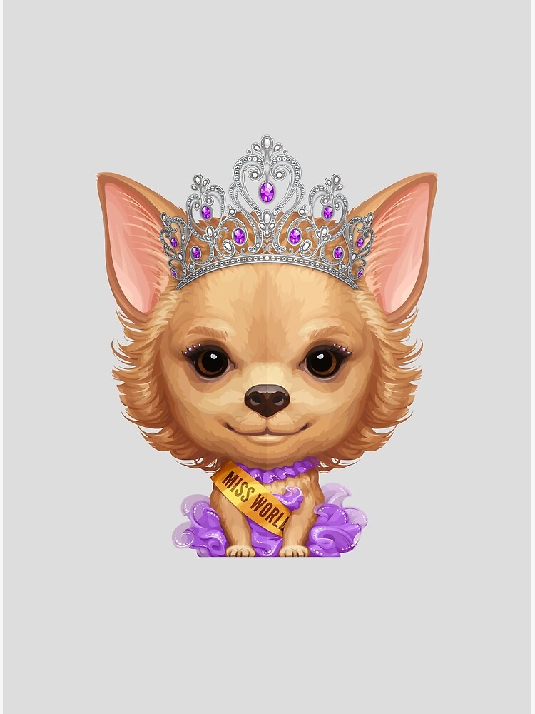 "Beauty Queen Fawn Long Coat Chihuahua" Poster for Sale by anmlz