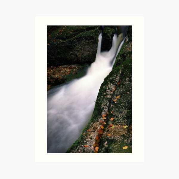 Waterfall on Jedlova brook Art Print