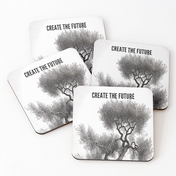 Item preview, Create the Future Quote Art Illustration designed and sold by ArtfulAmbitions.