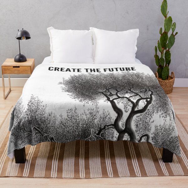 Item preview, Create the Future Quote Art Illustration designed and sold by ArtfulAmbitions.