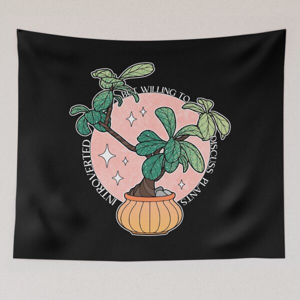 Item preview, Introverted But Willing To Discuss Plants designed and sold by ObsidianDaz.