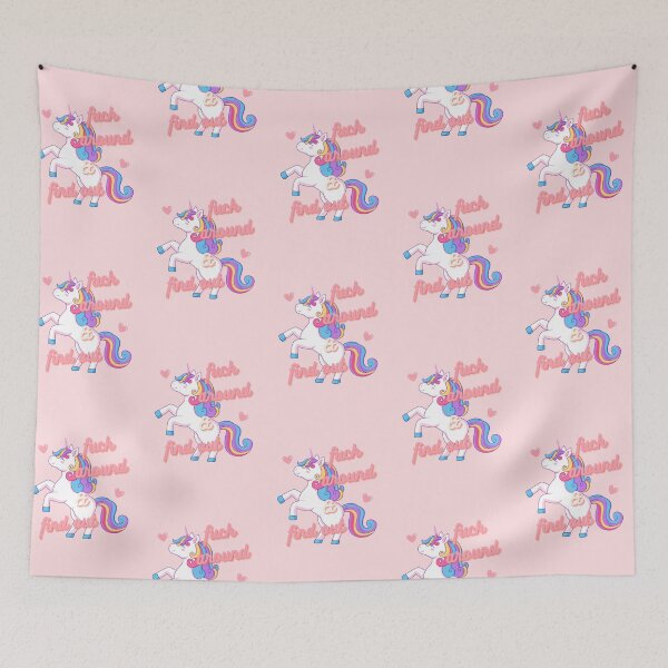 Item preview, FAFO F Around and Find Out Unicorn designed and sold by S0CalStudios.