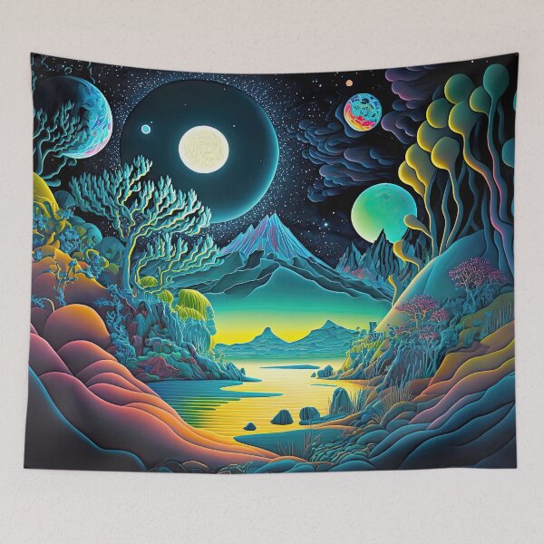 Item preview, Psychedelic Alien Landscape designed and sold by SeedDesign.