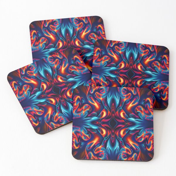 Item preview, Psychedelic Pattern - Blue Flame designed and sold by Stacey Hallock.