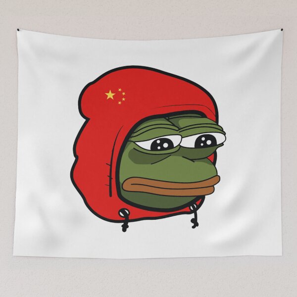 Item preview, pepe the frog china hood   designed and sold by maybetrang83.