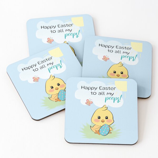 Item preview, Happy Easter to all my peeps! Funny punny Easter with a cute chicken designed and sold by HajnalkArt.